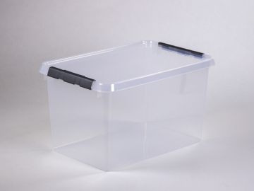Boîte de rangement étanche Five® (75 litres) - Transparent - Emboîtable &  Avec couvercle