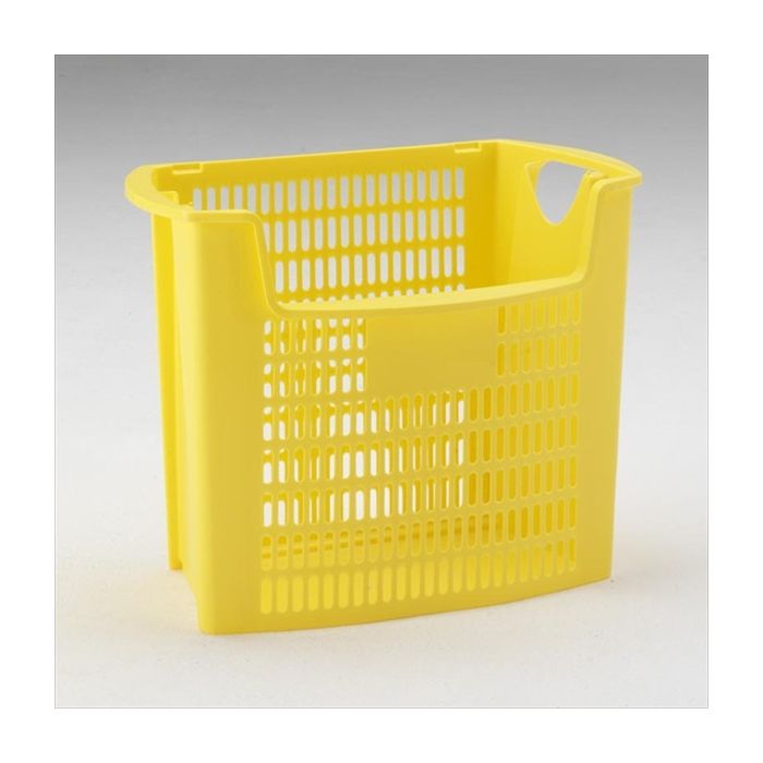 Corbeille Poubelle Bureau Tri Selectif 32l Ajoure A Ouverture Jaune Engels